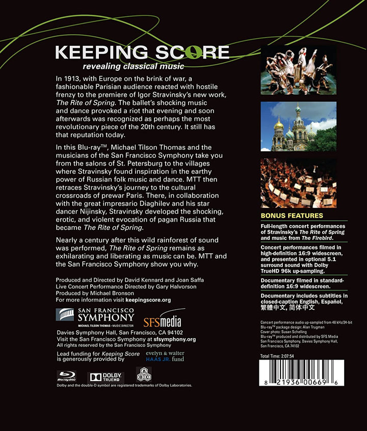 Stravinsky's Rite of Spring: Keeping Score [2013] [Blu-ray]