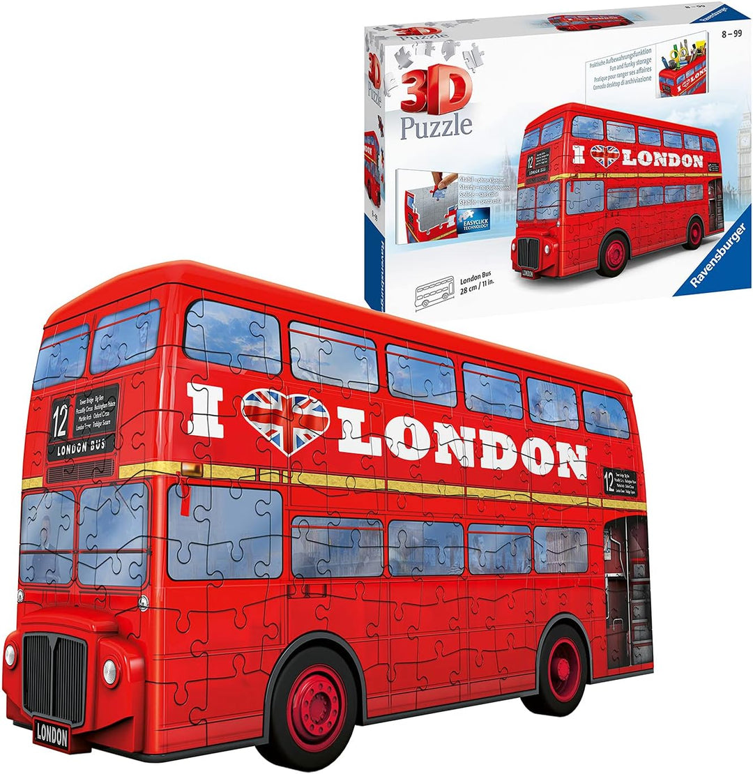 Ravensburger Red London Bus 3D Jigsaw Puzzle for Kids Age 8 Years Up - 216 Pieces