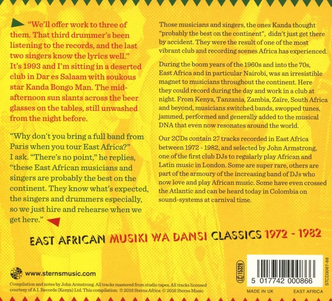 Urgent Jumping! East African Musiki Wa Dansi Classics [Audio CD]