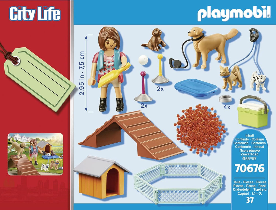 Playmobil 70676 Dog Trainer Gift Set, Fun Imaginative Role-Play, PlaySets Suitable for Children