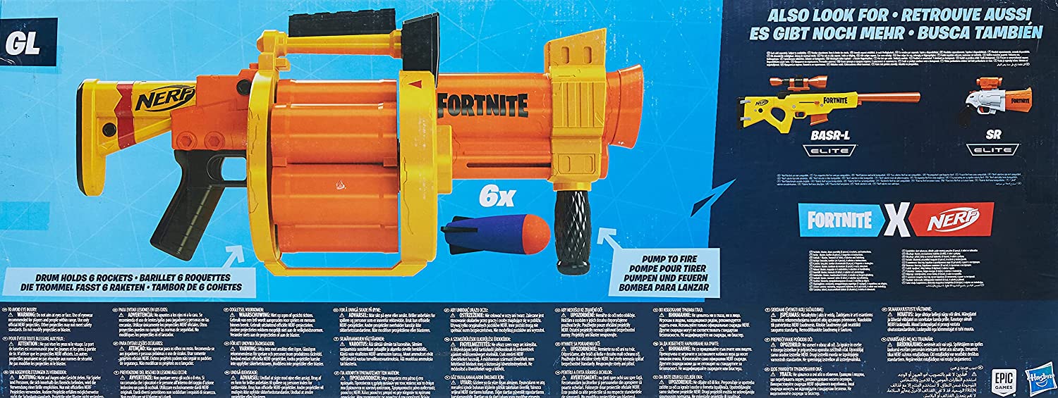 Blaster de tir de fusée Nerf Fortnite gl 5