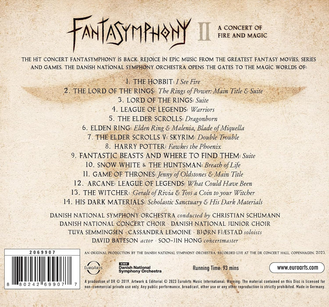 Fantasymphony II: A Concert Of Fire And Magic [Audio CD]