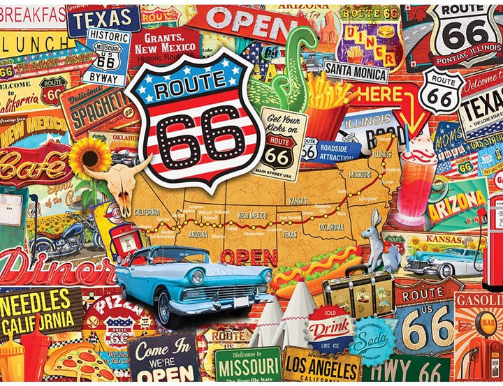 Greetings From Route 66 550pc Puzzle + Bonus Poster (mpc)