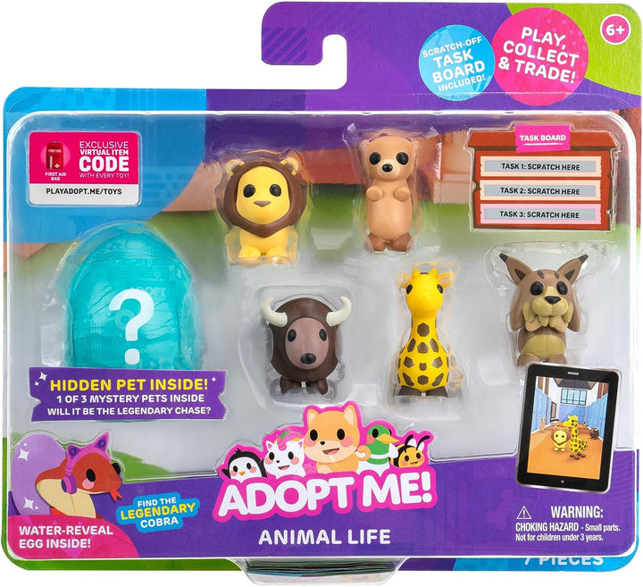 Adopt Me! AME0018 Multipack Animal Life-Hidden Top Online Game-Fun Collectible Toys