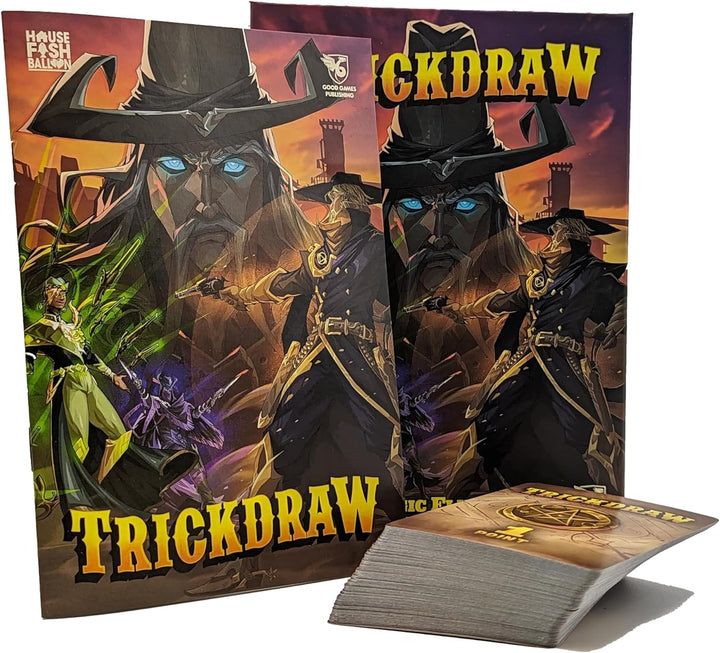 TRICKDRAW - Fast Paced Card Game, Magic Flippin' Cowboys, Strategy