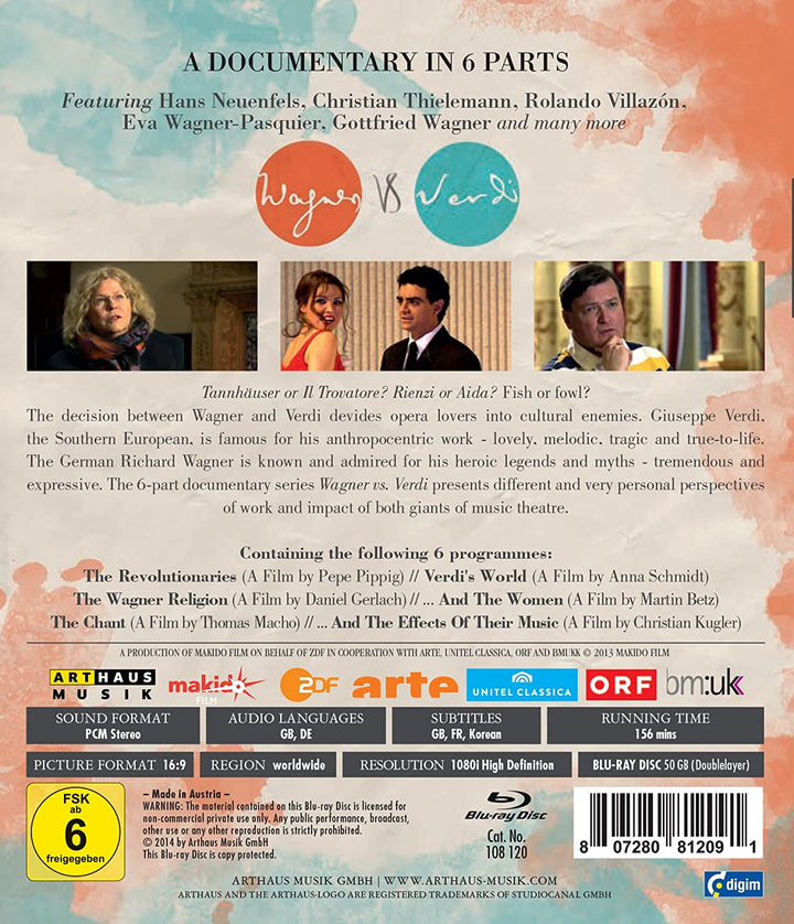 Wagner vs Verdi: Documentary [2013] [2014] - Drama [Blu-ray]