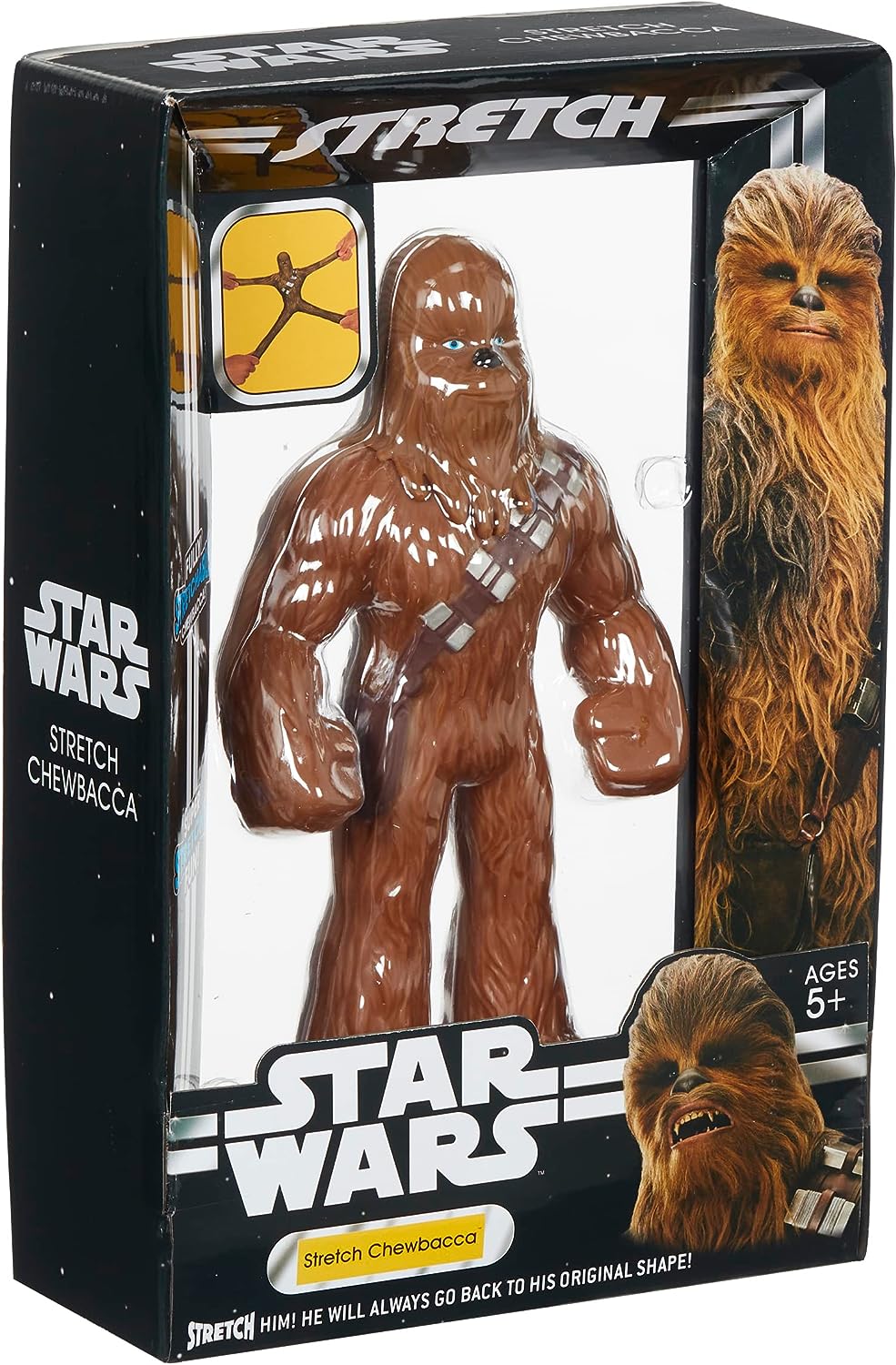 STAR WARS LARGE CHEWBACCA STRETCH TOY, STRETCH ARMSTRONG, AMAZING STRETCHY FUN.