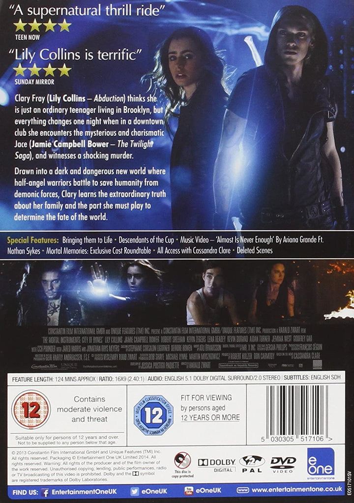 The Mortal Instruments: City of Bones - Fantasy/Action [DVD]