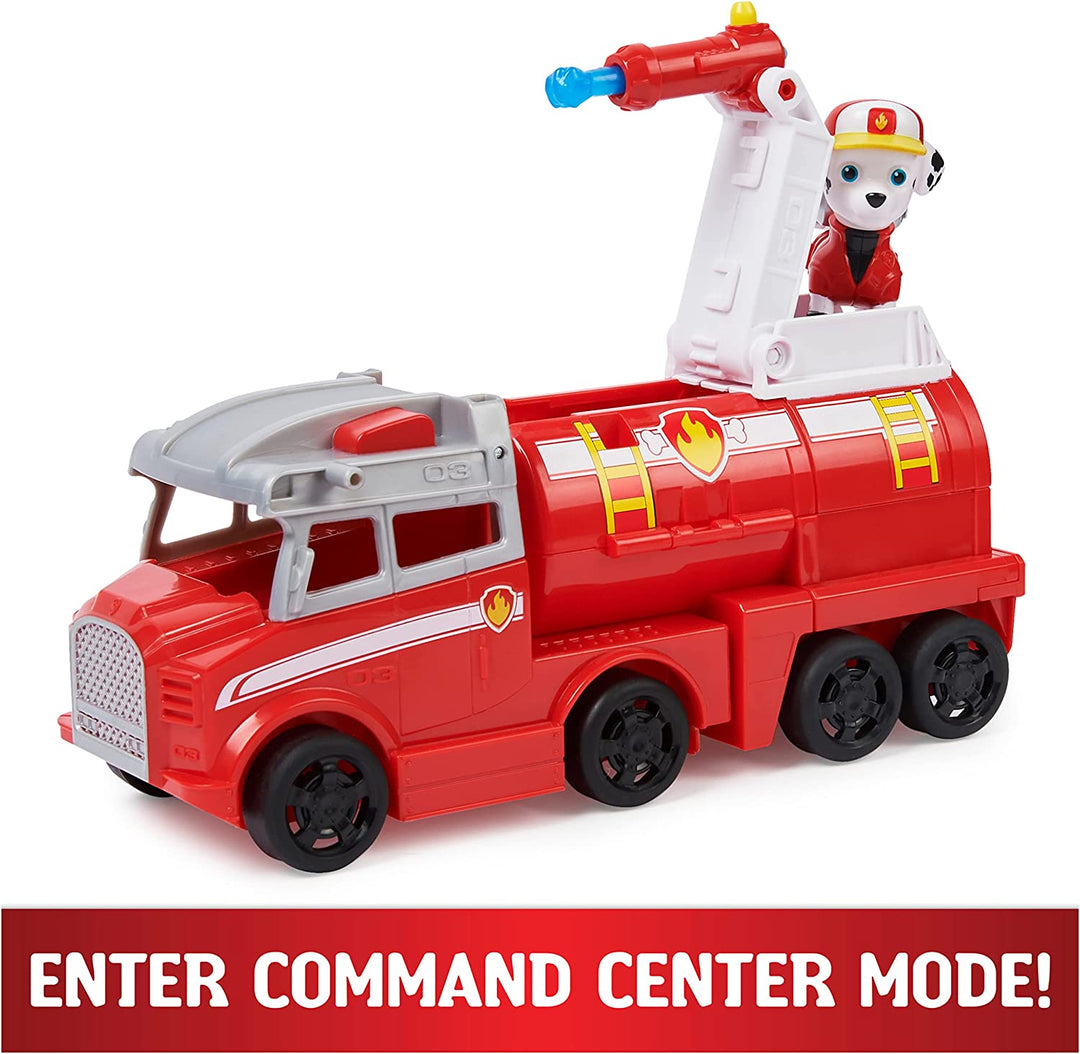 PAW Patrol, Big Truck Pups Marshall Transforming Toy Truck with Collectible Action Figure