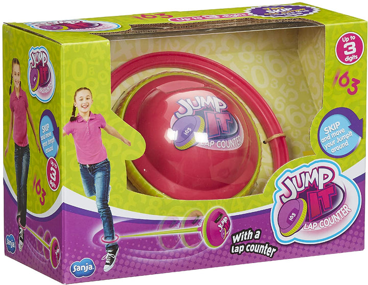 Jump it 07556 Pink-Skipping Fitness Coordination Toy with Counter Upto 1,000 lap