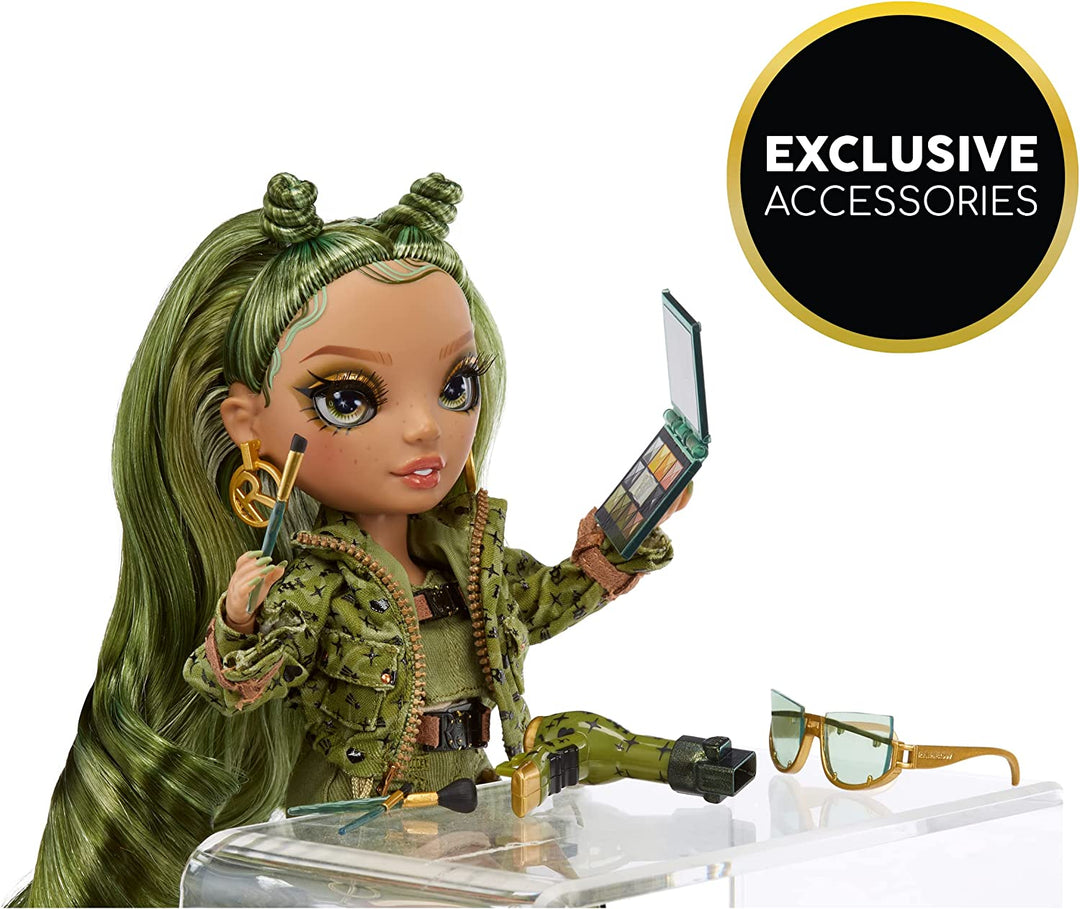 Rainbow High Fashion Doll – OLIVIA WOODS - Camo Green Doll – Fashionable Outfit
