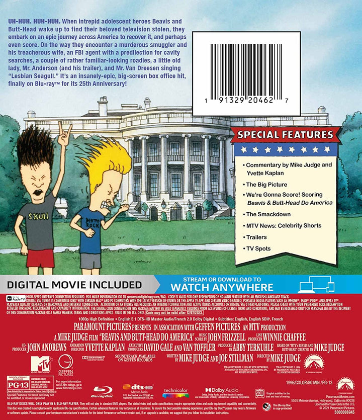 Beavis and Butt-Head Do America [Blu-ray]