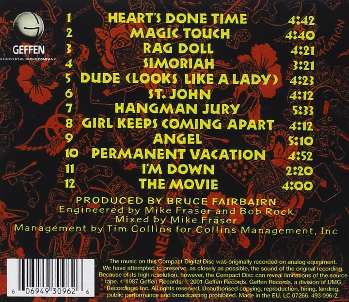 Aerosmith - Permanent Vacation [Audio CD]