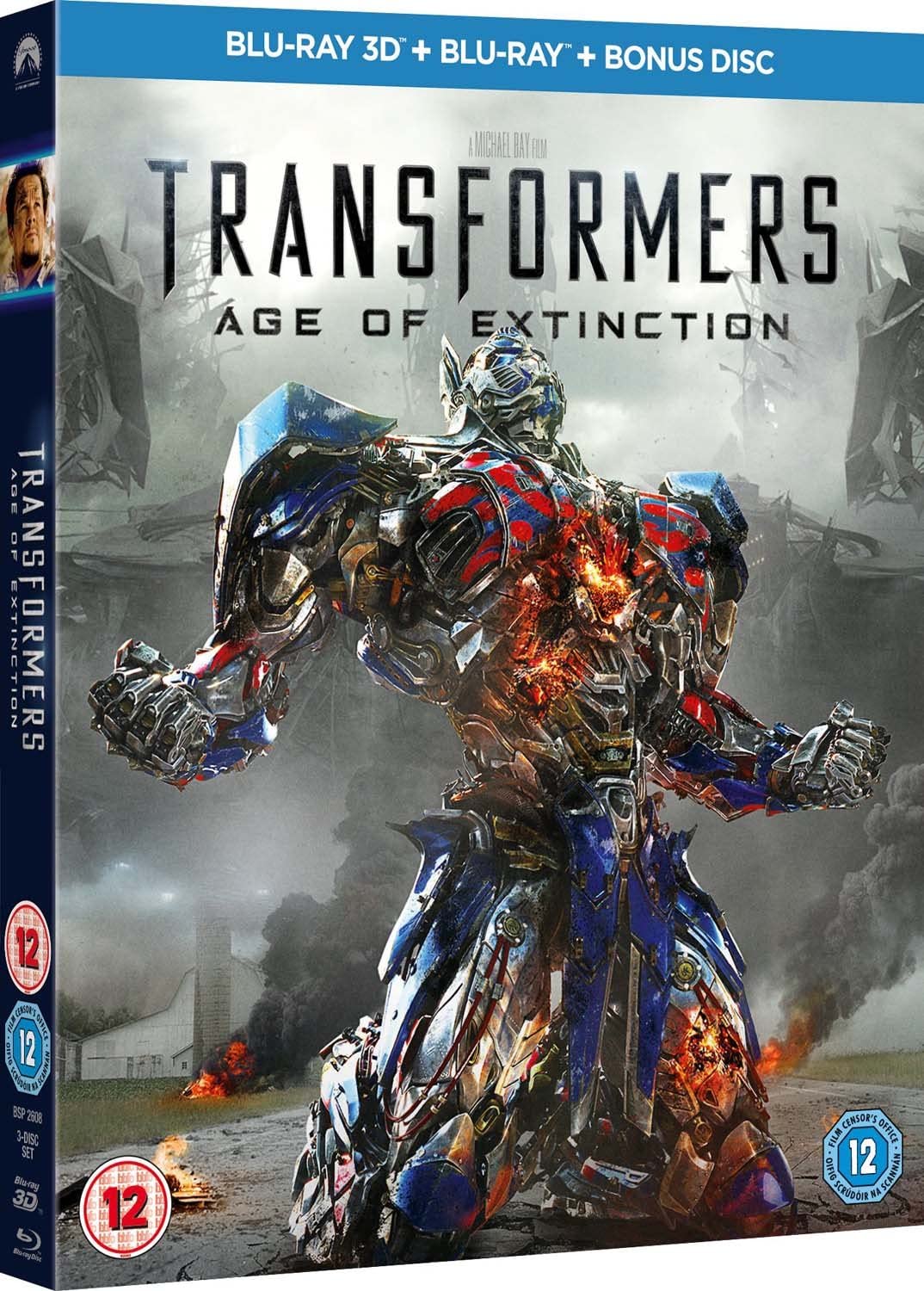 Transformers: Age of Extinction [Blu-ray 3D + Blu-ray + Disque bonus] [Région gratuite]