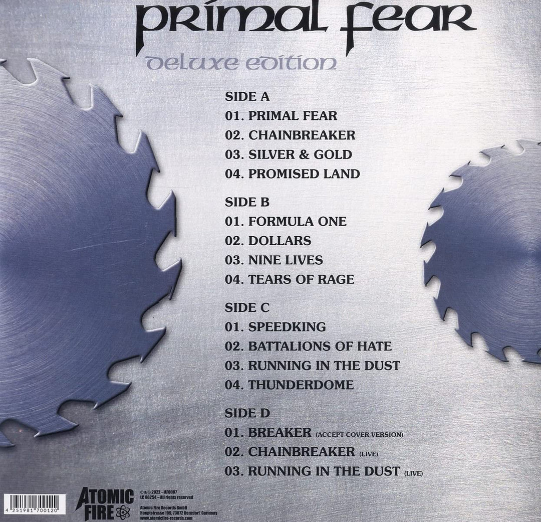 Primal Fear [Red [Vinyl]