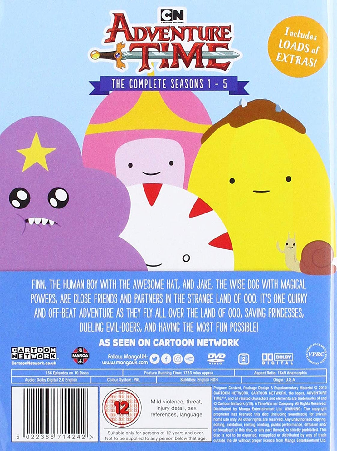 Adventure Time - Complete Seasons 1-5 Collection [DVD]