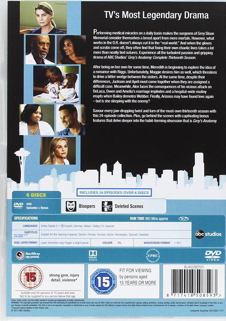 Grey's Anatomy - Season 13 - Drama  [DVD]