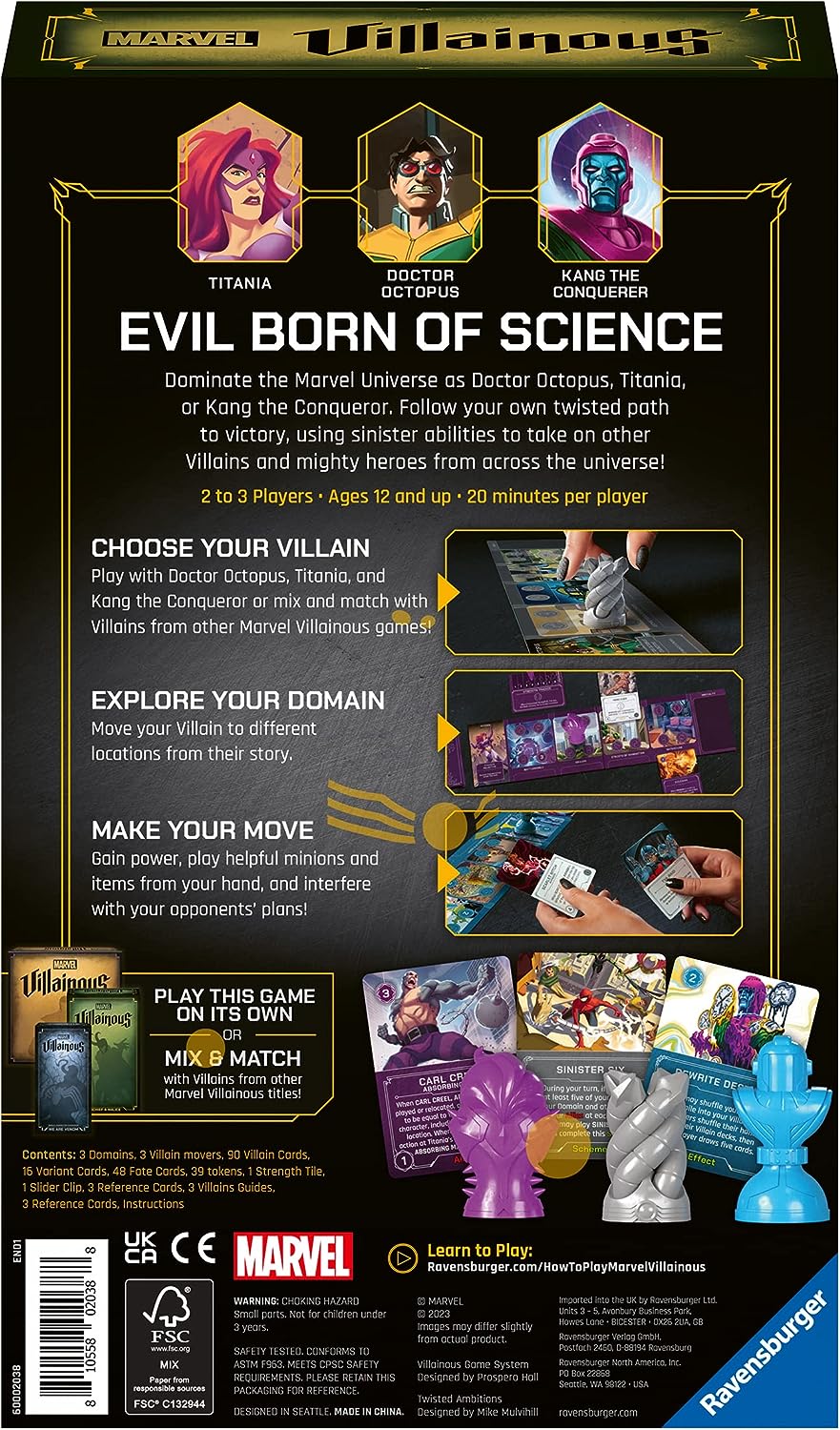 Ravensburger Marvel Villainous Twisted Ambitions Strategy Board Game 6