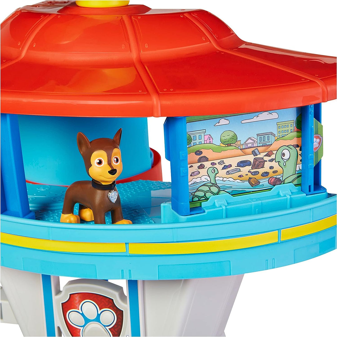 Paw Patrol Lookout Tower Playset with Toy Car Launcher, 2 Chase Action Figures