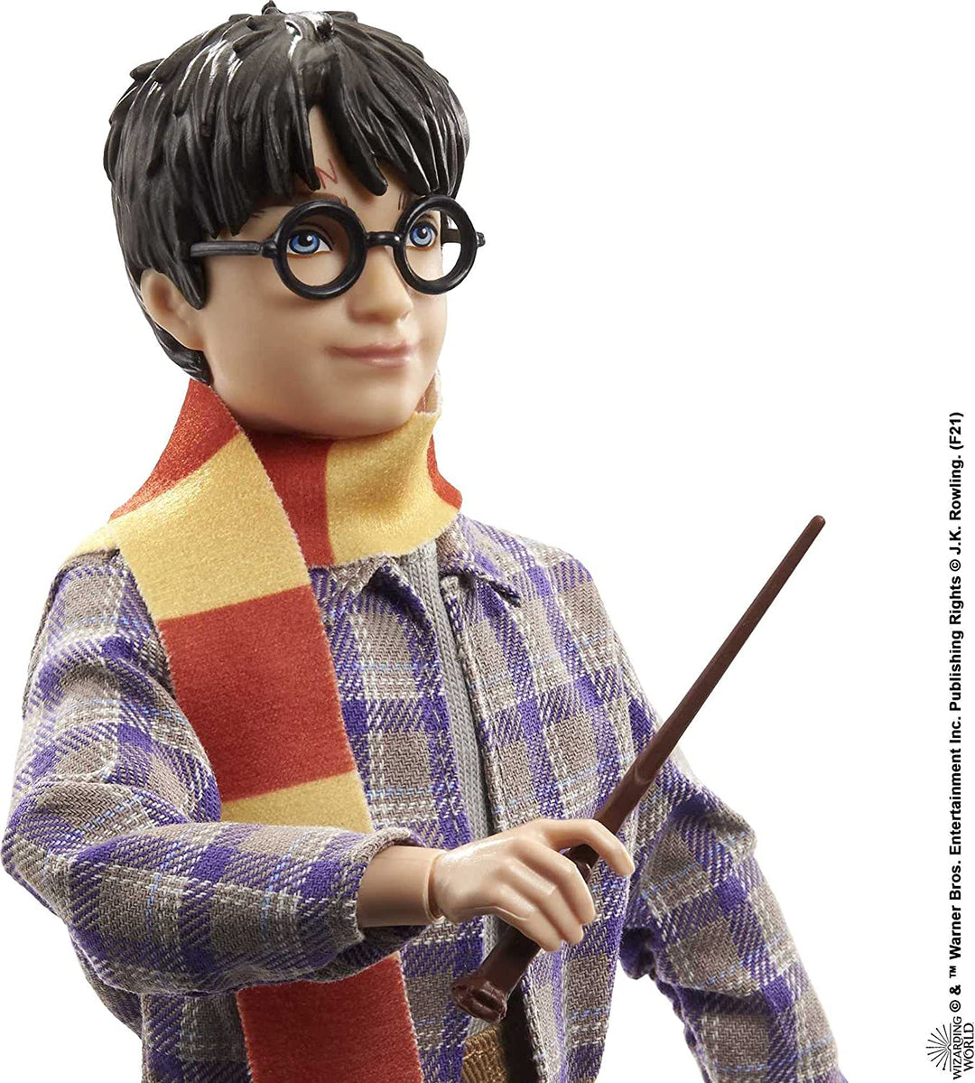 Harry Potter Collectible Platform 9 3/4 Doll (10 pouces), Posable, Portant la Mode de Voyage, avec Hedwige, Bagages et Accessoires