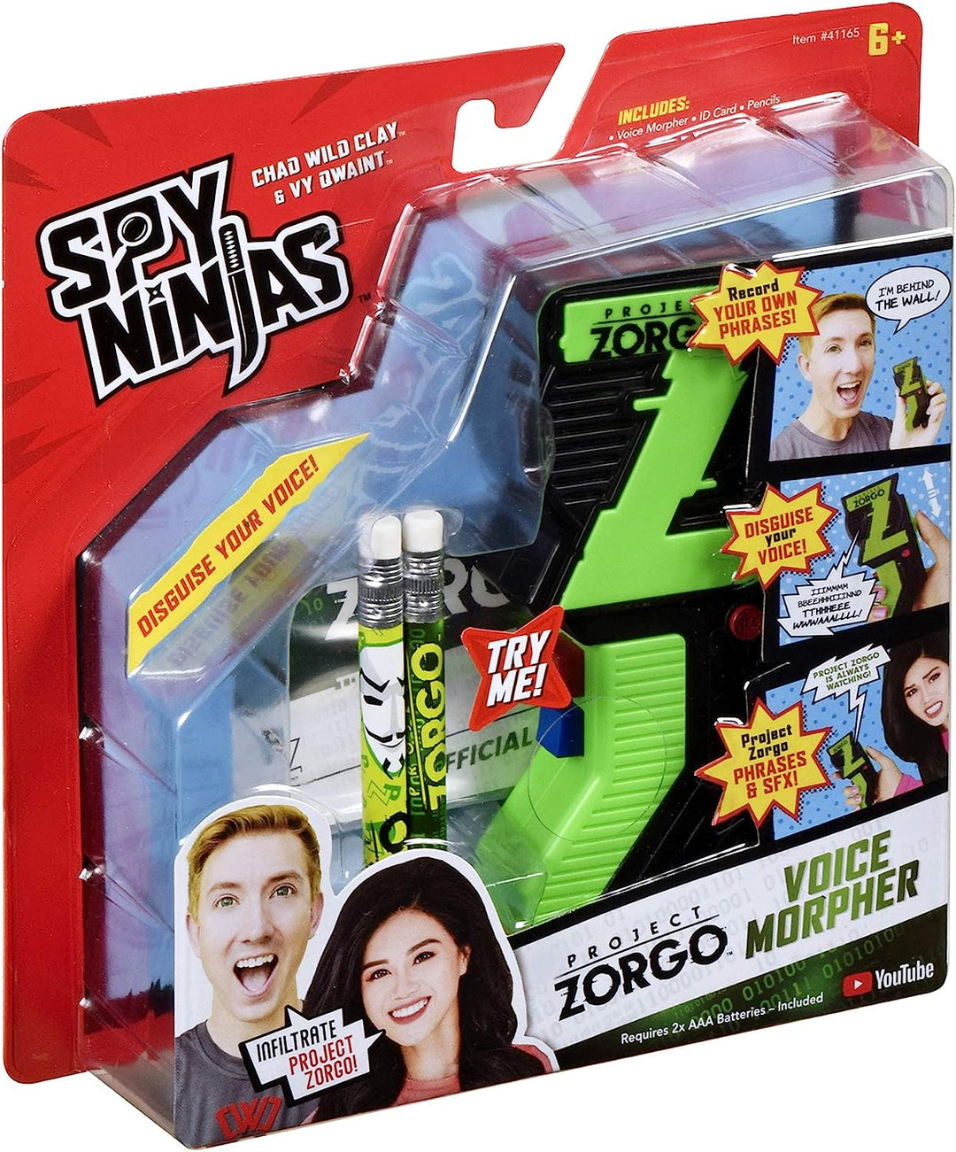 Spy Ninjas Voice Morpher. Help Infiltrate Project Zorgo! Disguise your voice with added sound effects