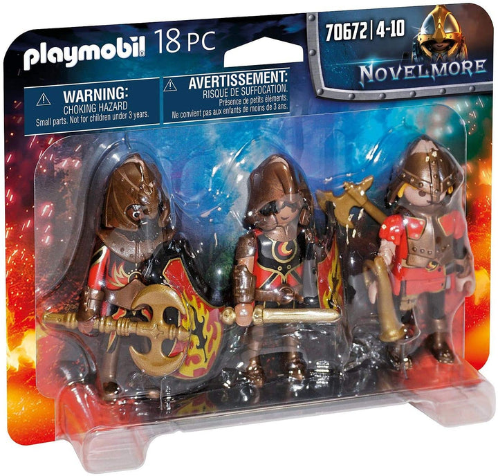 Playmobil 70672 Novelmore Knights Burnham Raiders 3 figurines ensemble