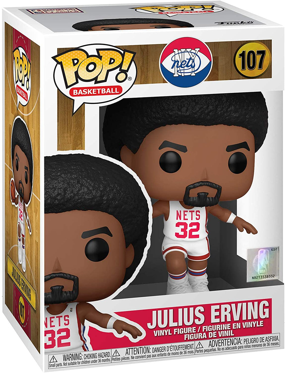 Ny Nets Julius Erving Funko 55220 Pop! Vinyle #107