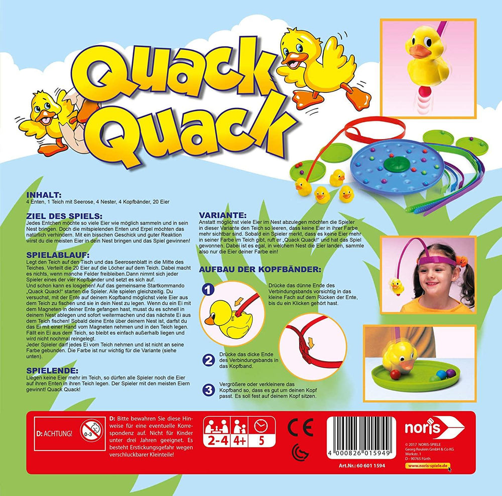 Noris 606011594 Children's Game Quack - Yachew