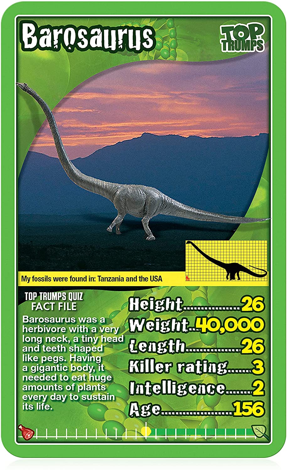 Dinosaurs Top Trumps Card Game