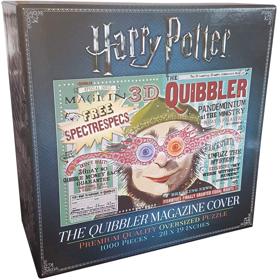 The Noble Collection Harry Potter The Quibbler 1000pc Jigsaw Puzzle - 28 x 19in (71 x 48cm) Oversized Puzzle - Harry Potter Film Set Movie Props Gifts