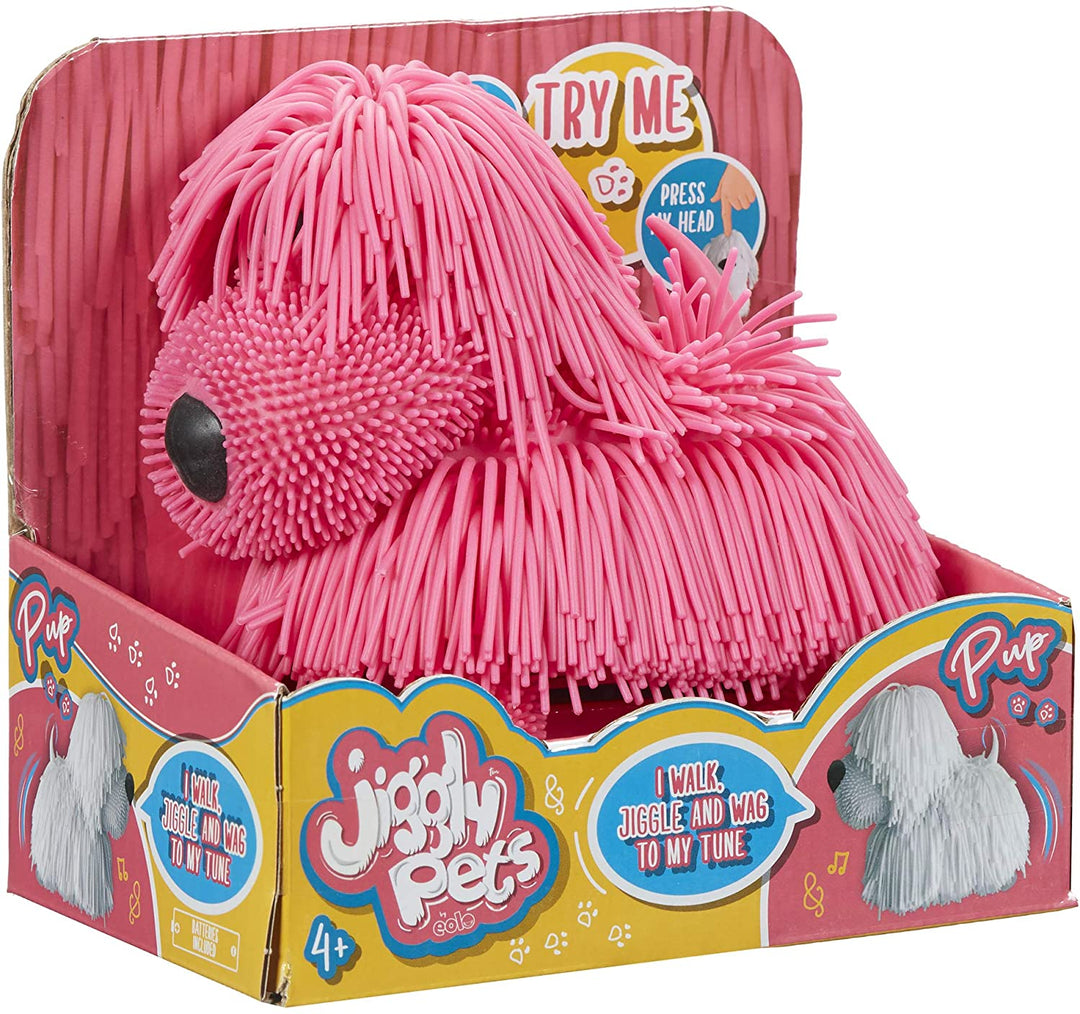 Jiggly Pets 674 JP001 EA Pup Assorted, Pink