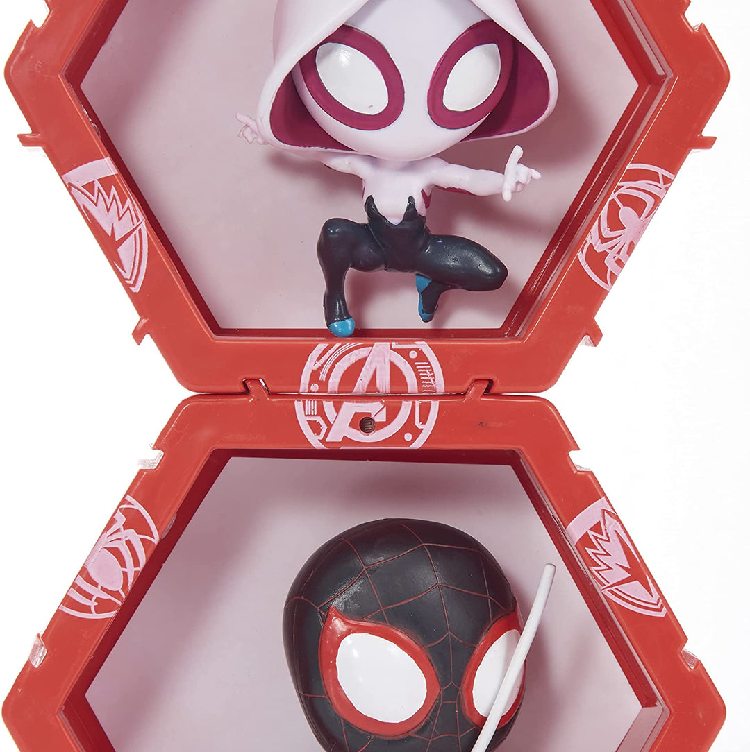 WOW! PODS Spiderman Collection - Miles Morales | Superhero Light-Up Bobble-Head