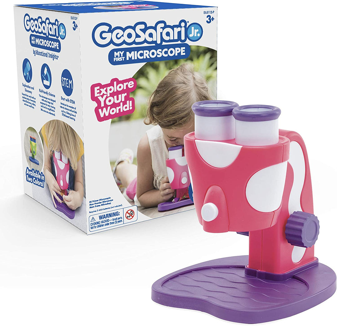 Learning Resources EI-5112-P GeoSafari Jr My First Microscope Pink