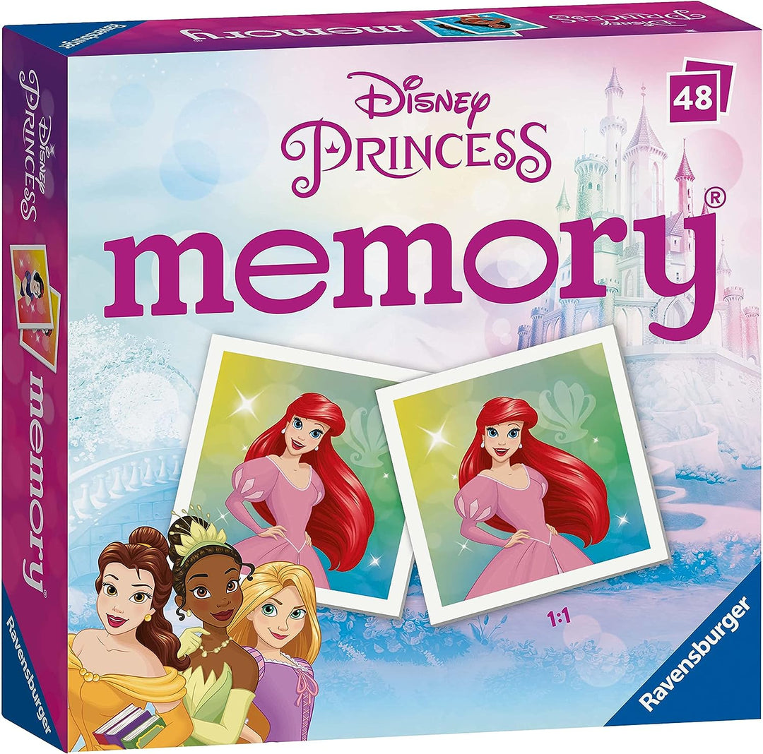 Ravensburger Disney Princess Mini Memory Game - Matching Picture Snap Pairs For Kids