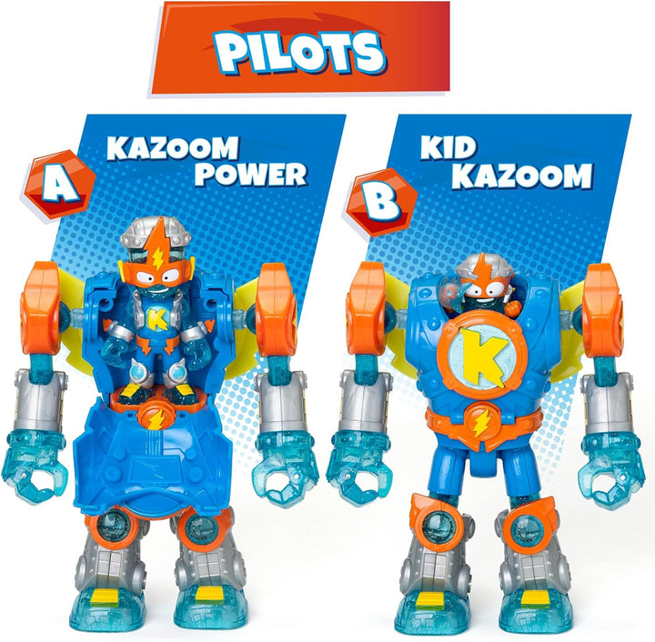 SUPERTHINGS RIVALS OF KABOOM Superbot Kazoom Power – Articulated robot with combat accessories