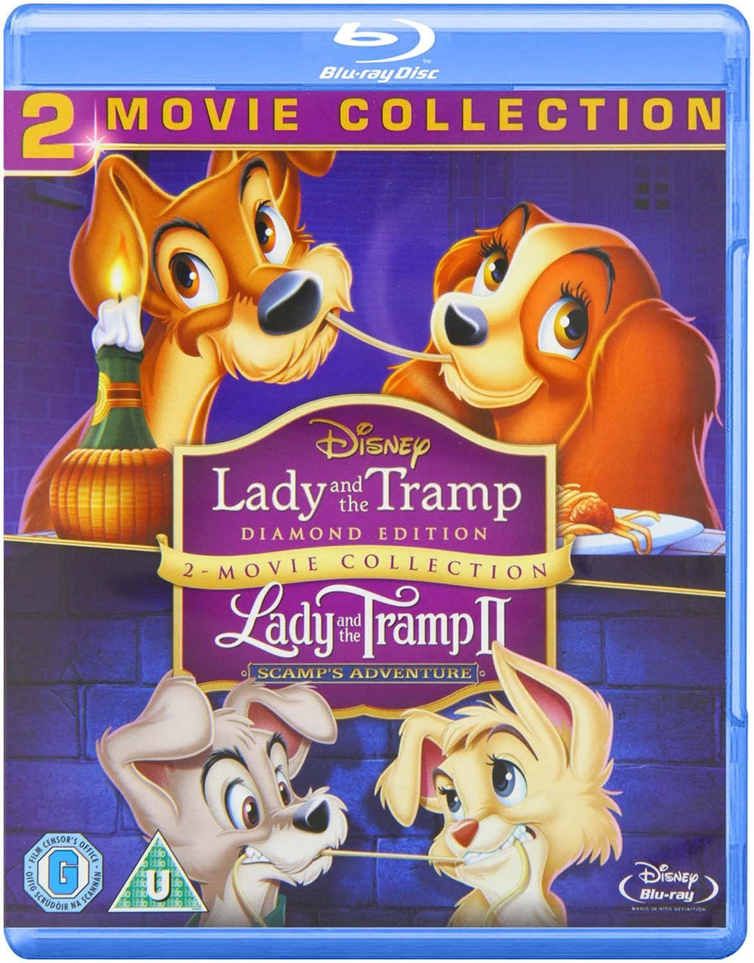 Lady and the Tramp 1 and 2 [1955] [Region - Animation [Blu-ray]