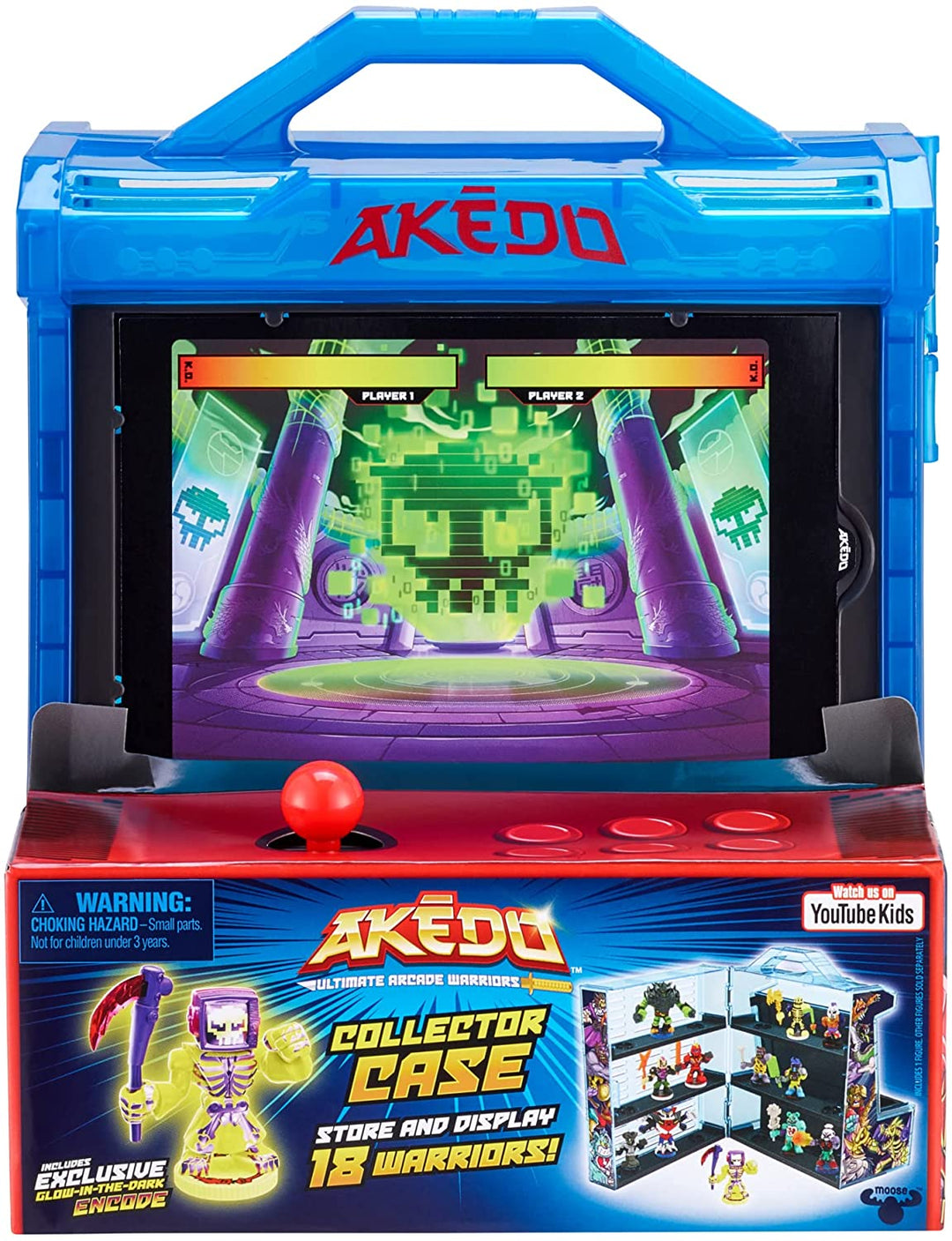 Akedo 14241 Ultimate Arcade Warriors Collector Case Mini Battling Action Figures Ready, Fight, Split Strike