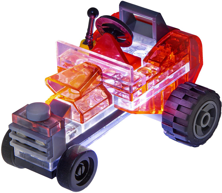 giochi preziosi s.p.a. LAM02101 Laser Pegs Microsparks-Vehicles 2 Pack Mini Rod/