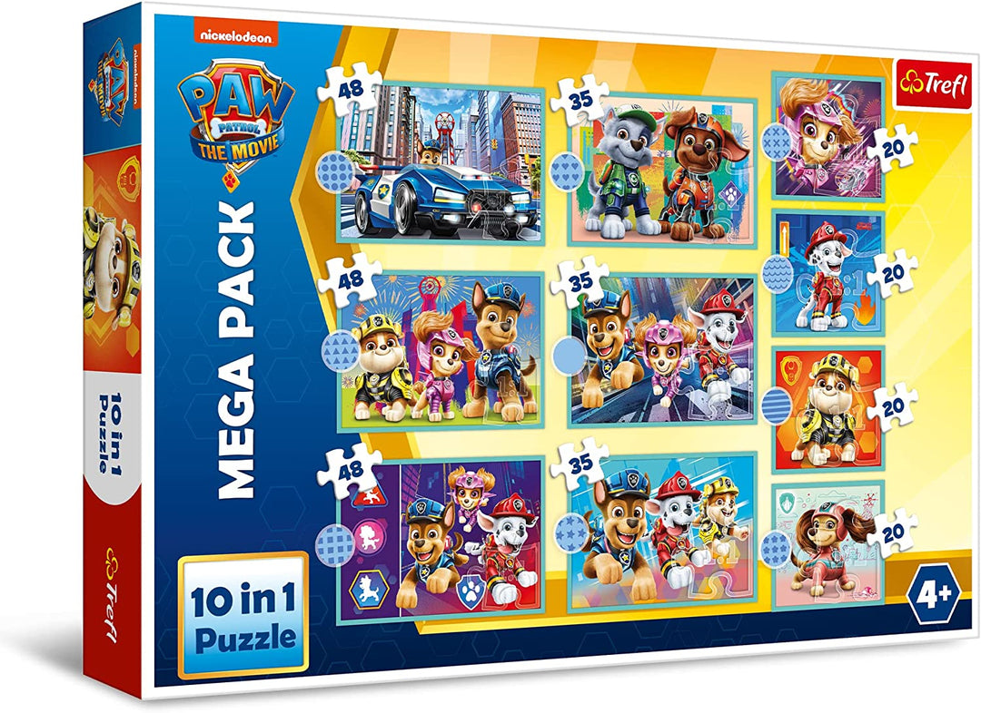 Trefl - Paw Patrol, Puppies In Patrol Puzzle 10In1, 10 Puzzles, 20 To 48 Pieces