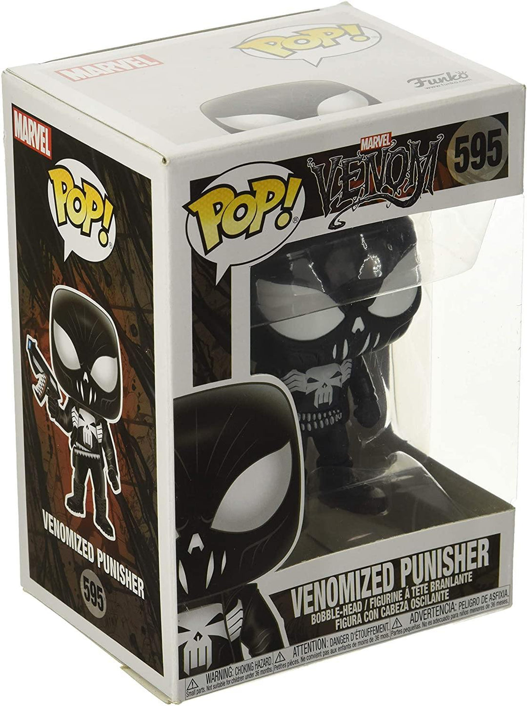 Marvel Venom Venomized Punisher Funko 46453 Pop! Vinyl #595 - Yachew