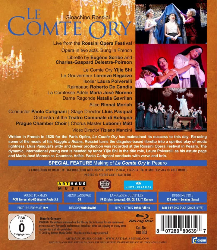 Le Comte Ory [2014] [Blu-ray]