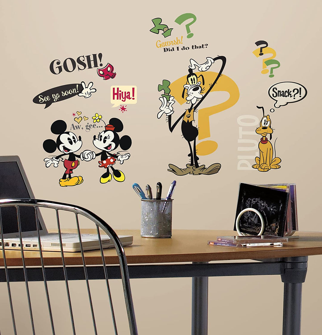 Roommates Rmk2327Scs Mickey And Friends, Mickey Shorts Peel And Stick Wall Decal