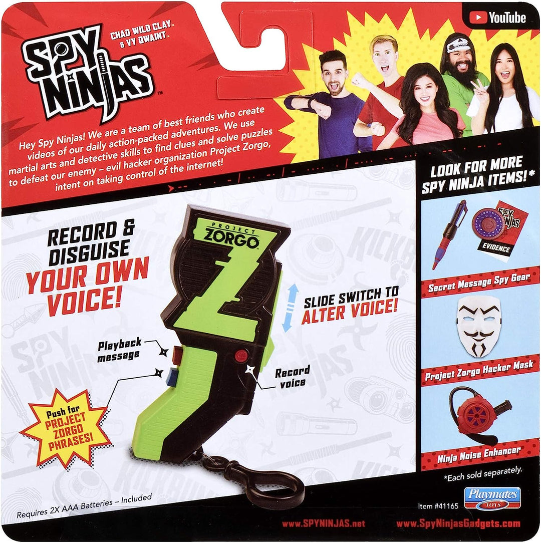 Spy Ninjas Voice Morpher. Help Infiltrate Project Zorgo! Disguise your voice with added sound effects