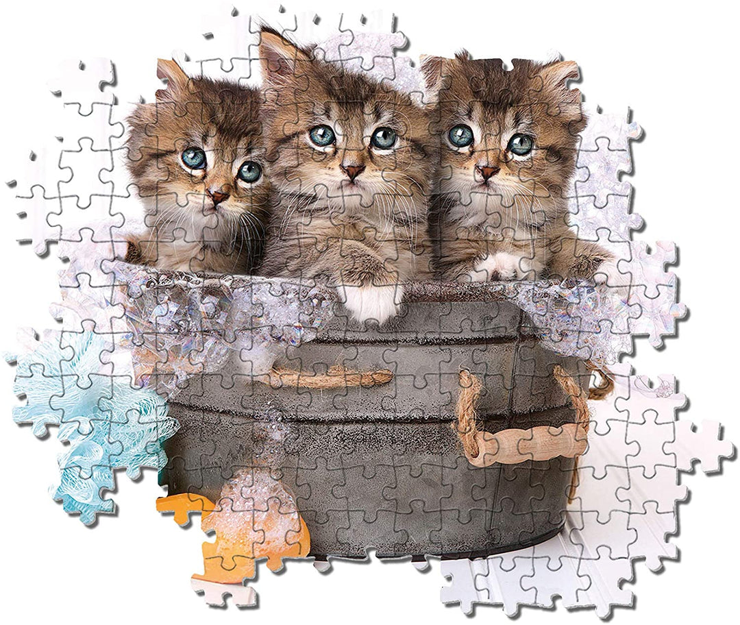 Clementoni 29109, Lovely Kittens Supercolor Puzzle for Children - 180 Pieces, Ages 7 years Plus