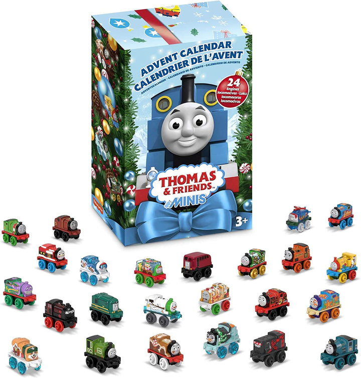 ?Fisher-Price Thomas & Friends MINIS Advent Calendar 2022, Christmas gift, 24 miniature toy trains and vehicles