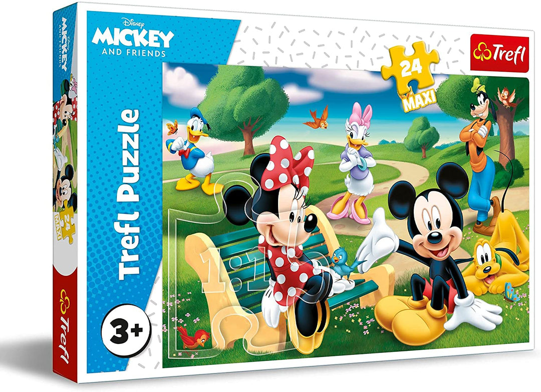 Trefl 916 14344 Micky Mouse entre amis EA 24 pièces maxi