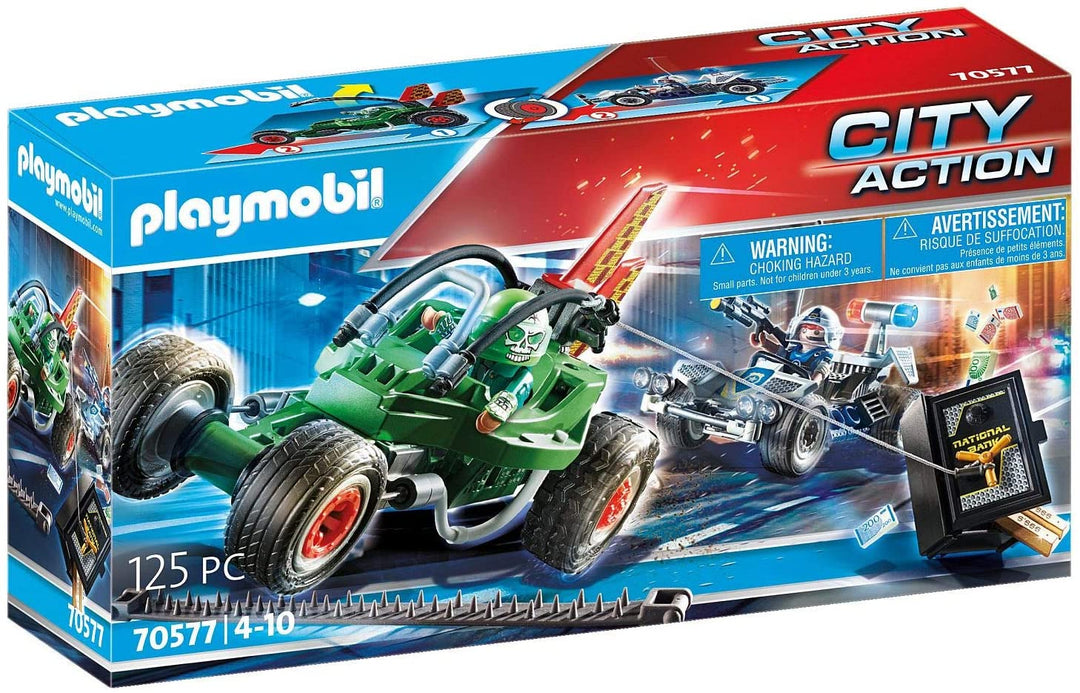 Playmobil 70577 City Action Police Go-Kart Escape, pour les enfants de 4 à 10 ans