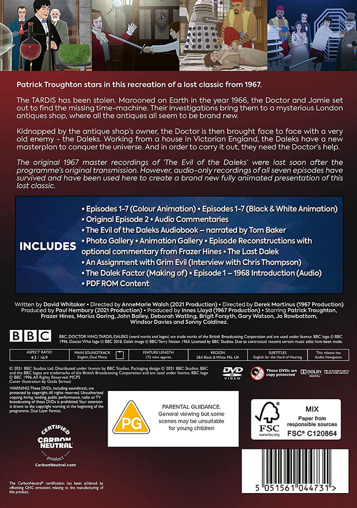 Doctor Who - Evil of the Daleks [2021] [DVD]