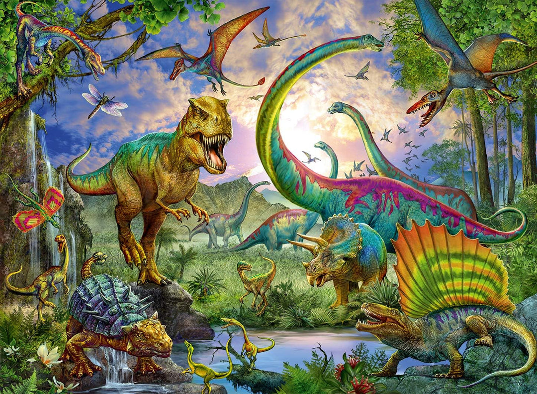 Ravensburger Dinosaurs 200 Piece Jigsaw Puzzle for Kids Age 8 Years Up - Extra Large Pieces