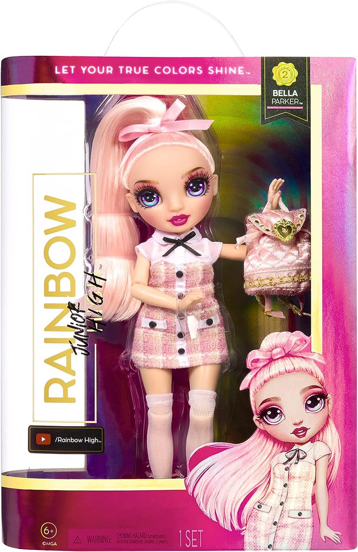 Rainbow High Junior High - BELLA PARKER - 9"/23cm Rainbow Fashion Doll with Outfit and Accessories
